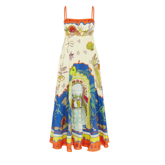 ALEMAIS Dresses & Skirts - ALEMAIS SURREALIST SUMMER SUNDRESS US 6